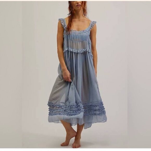 Free People Moon Phase Midi Slip Dress - Picture 7 of 7